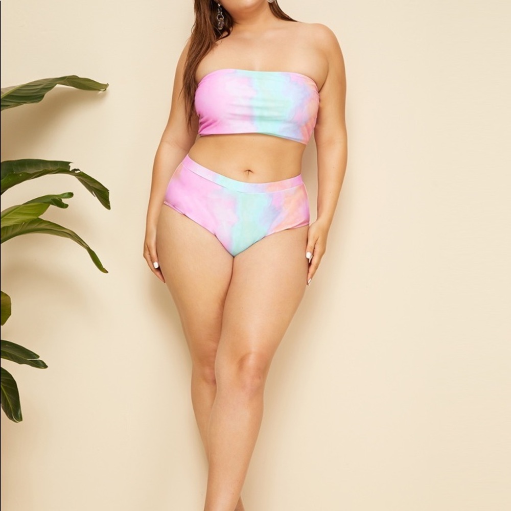 Tie Dye Rainbow Sorbet Swim Bottoms 🌈